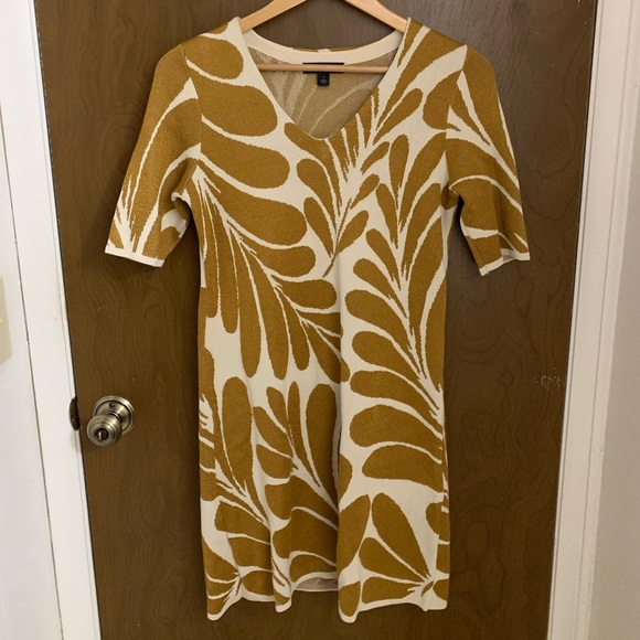 Ann Taylor Fan Leaf Sweater Dress - Picture 4 of 10
